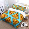 Pizza Slice Pattern Bedding Bedding Duvet Cover Set Duvet Cover Pillowcases (1 * Duvet Cover 2 * Pillowcases, without duvet insert)