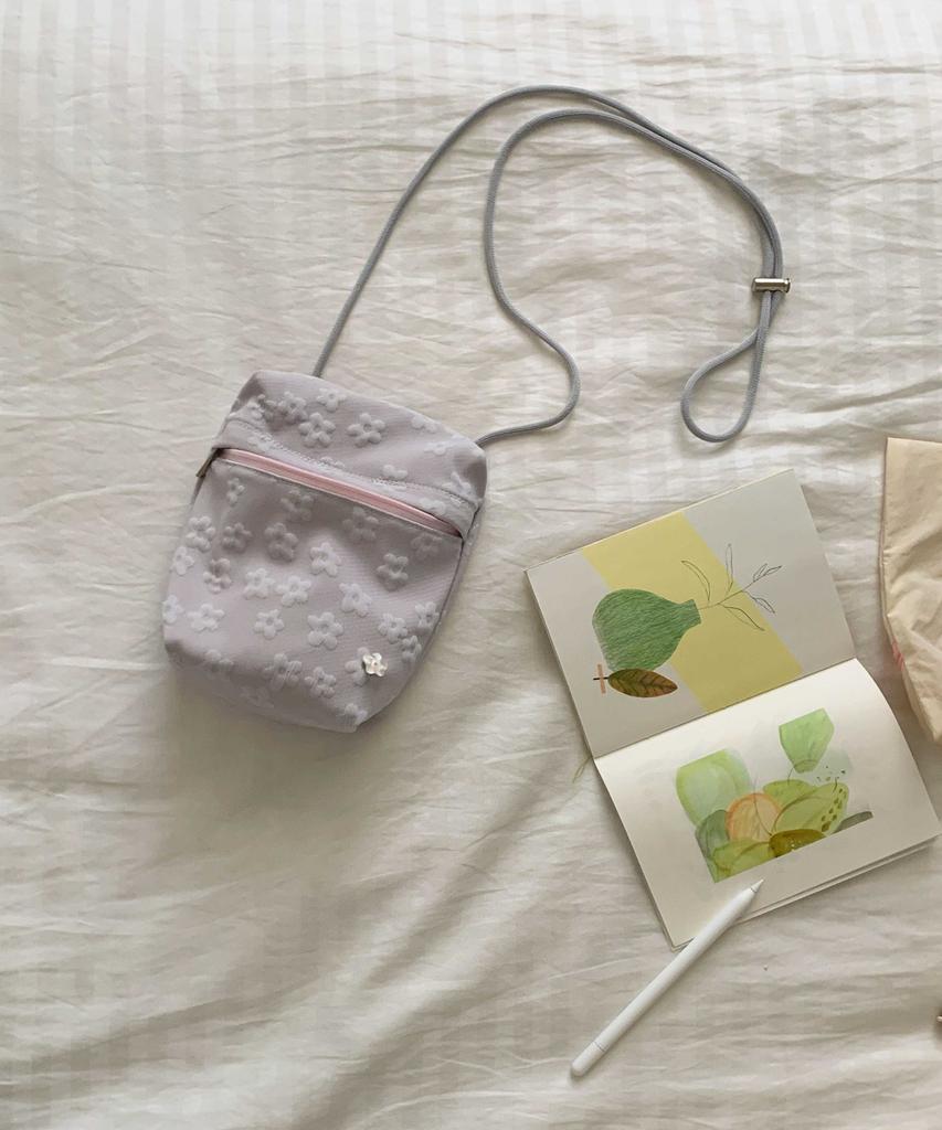 Keike Mini Pocket Bag - Grey Flower