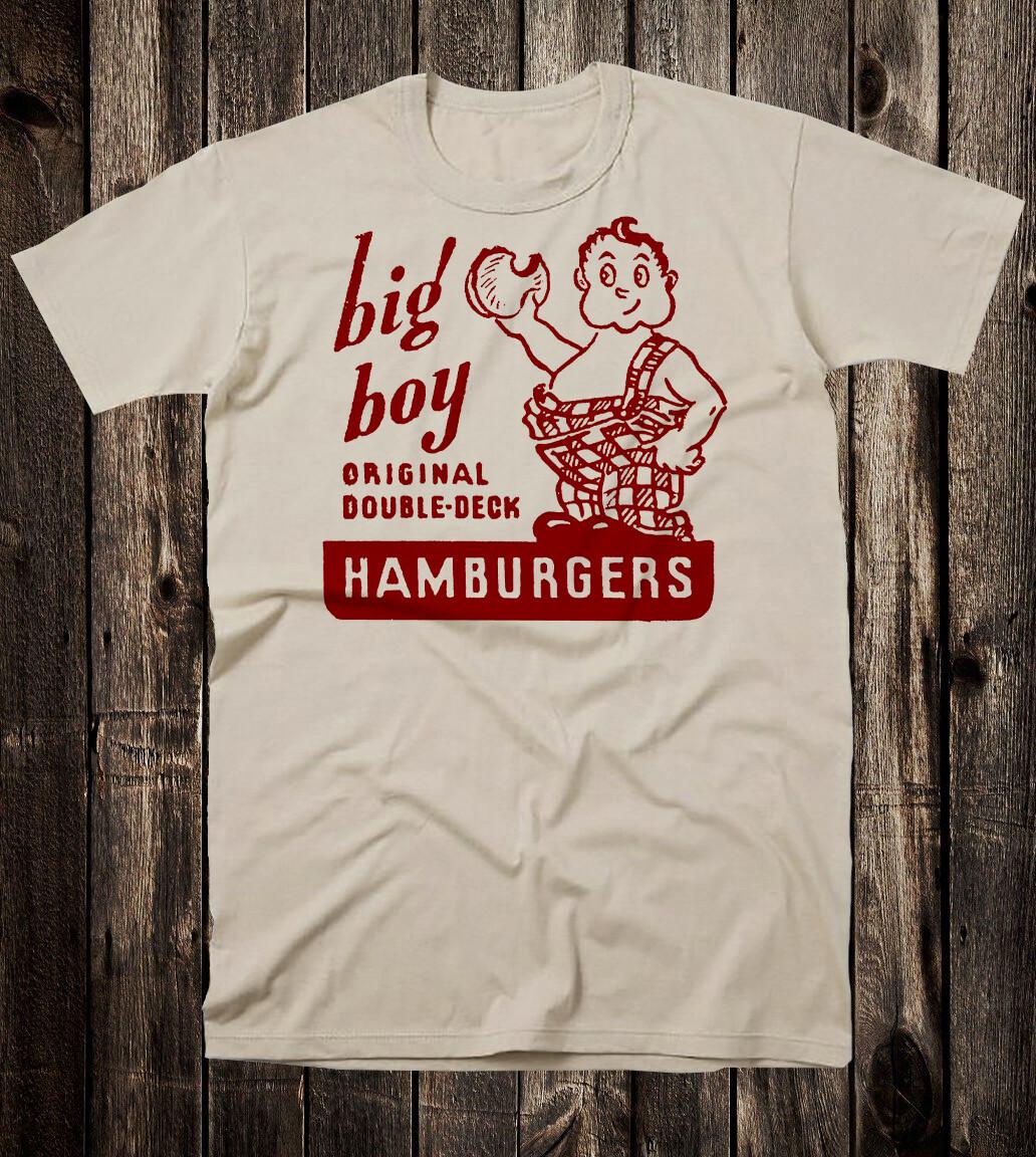 Hot Rod T Shirt Tee Nostalgia Antique Ad Art Big Boy Original Hamburger Retro L