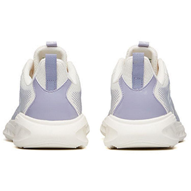 Anta Comfortable Shock Absorbing Non-Slip Durable Low-Top Running Shoes Women Sneaker White Purple 122135568-2