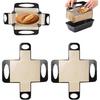 Reble Silicone Bread Loaf Pan Liner, Food-Grade Silicone Bread Sling, Loaf Pan Lifters - Non-Stick&Easy Clean Dough Transfer Tool with 4 Handles -
