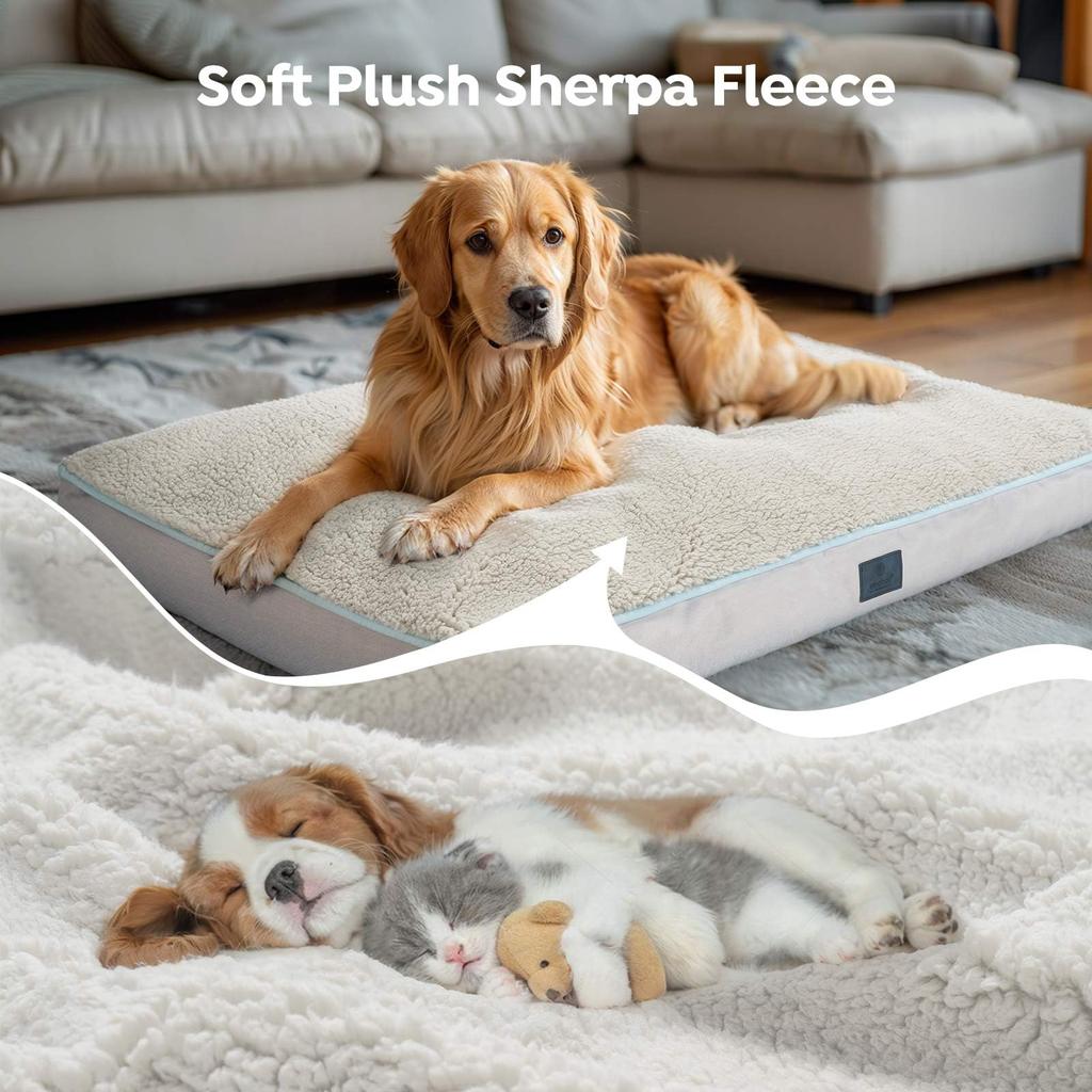 Veehoo Dog Winter Warm Dog Cold Weather Pet Winter Pet Pet Pet Sofa Pet Dog Dog Dog Elderly Dog Prevents Soft Sherpa Dog Small Multiple Dog Crate Pet