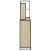 4 Piece Bathroom Furniture Set Sonoma Oak Particleboard