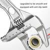 Adjustable Wrench Multifunctional Double Use Large Open End Wrench Household Open Bathroom Pipe Adjustable Wrench