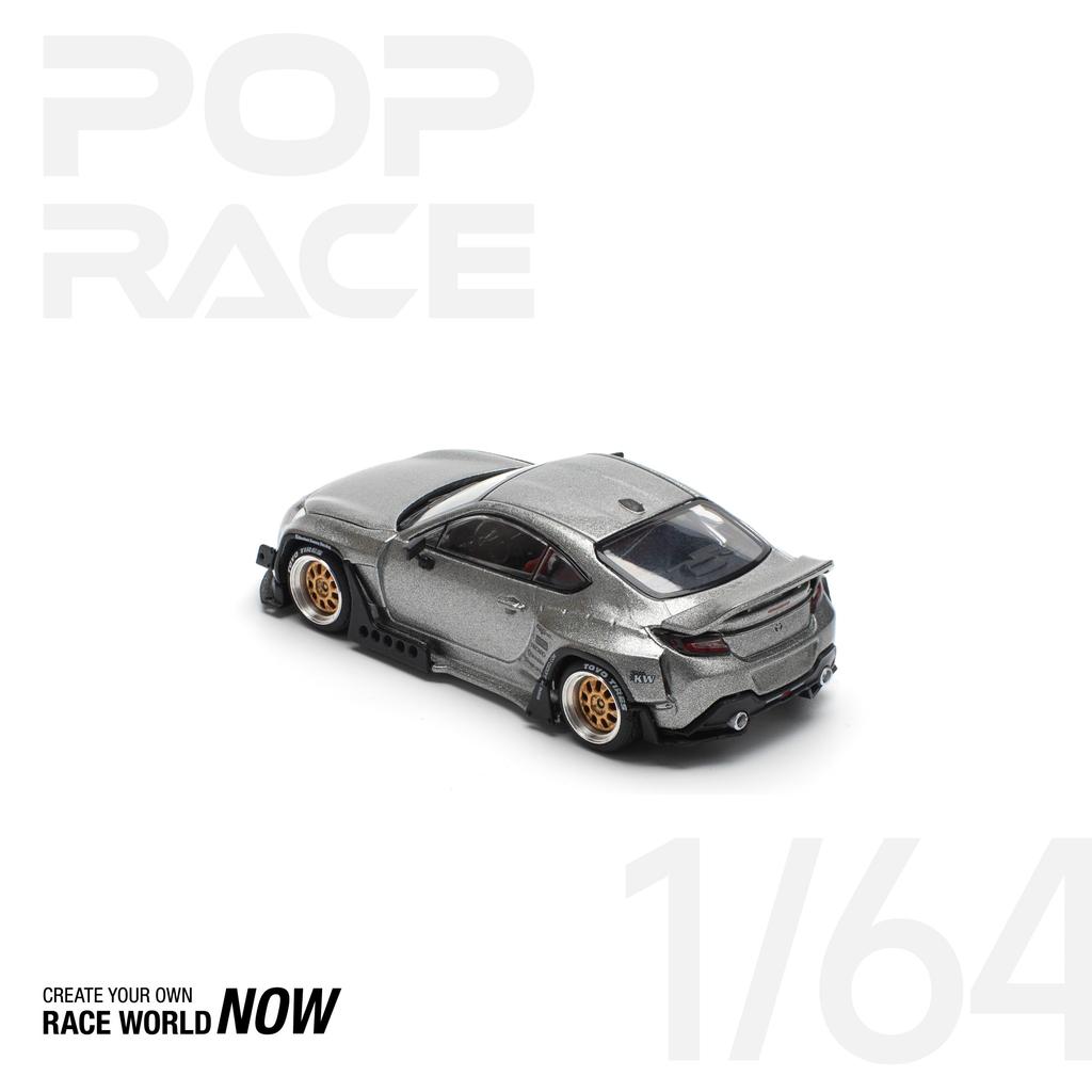POP RACE Pandem GR86 Silver Finished Model PR640235 1/64