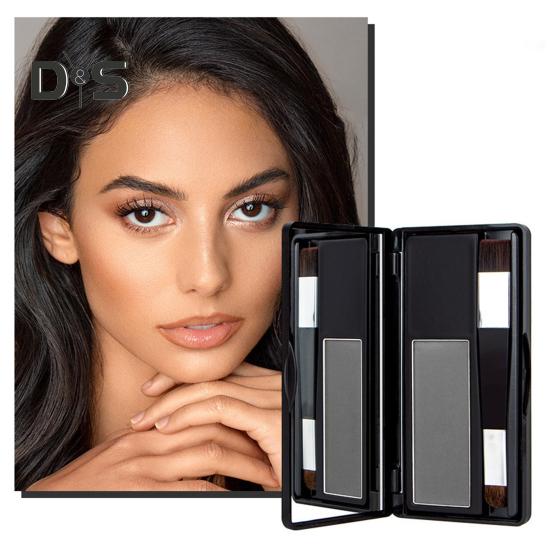 8G Hairline Cream with Mirror Brush Waterproof Sweat-proof Root Touch Up Hair Powder Men Women Instantly Thin Hair Eyebrow Beard Line Coverage