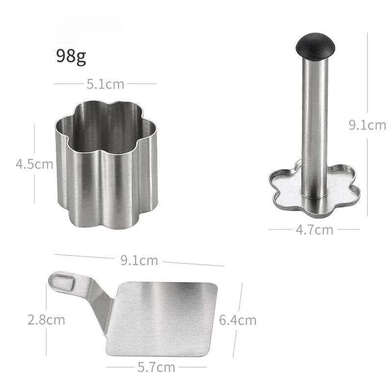 2025 Hot 304 Stainless Steel Rice Ball Mold Household Food Grade Sushi Mold Children's Complementary Food DIY Mold Sushi Tools