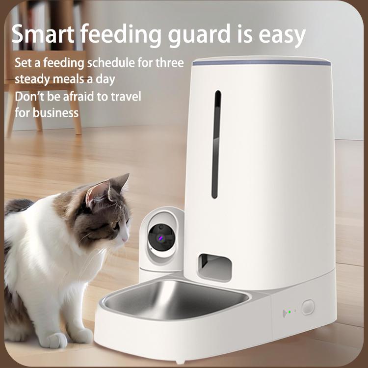 Smart Pet Feeder with HD Camera WiFi Mobile App Control and Voice Function 4L Capacity