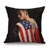 Sportsman Boxer Football Athlete Super Star Poster Painting Home Decoration Cotton Linen Sofa Pillow Case Car Cushion Cover