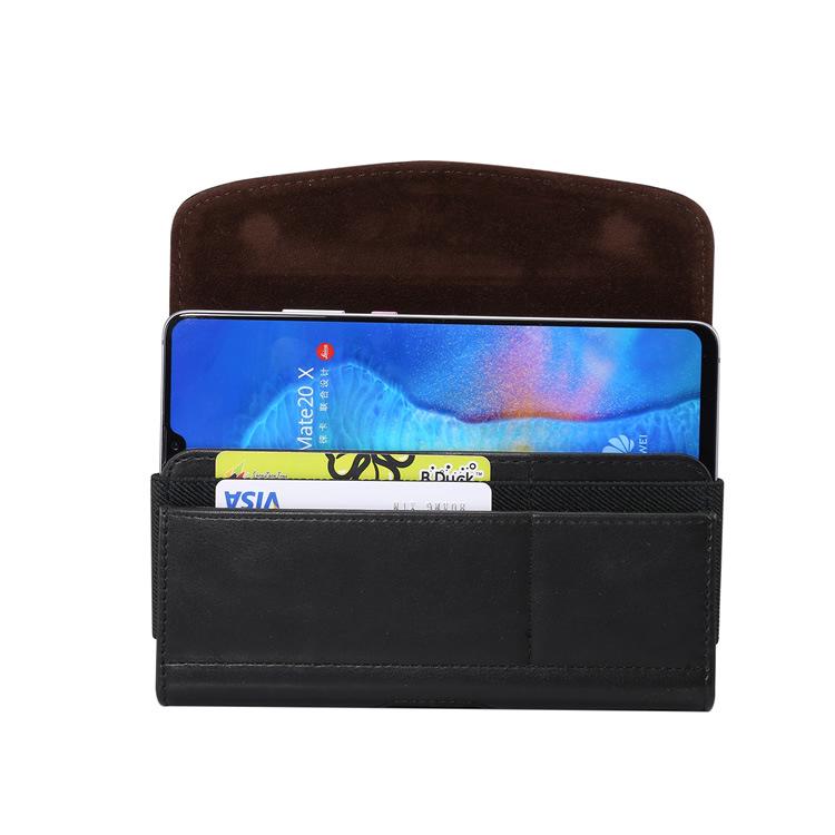 Multi-Functional Leather Phone Waist Pack for Men - Magnetic, Belt-Friendly, Back Buckle Design