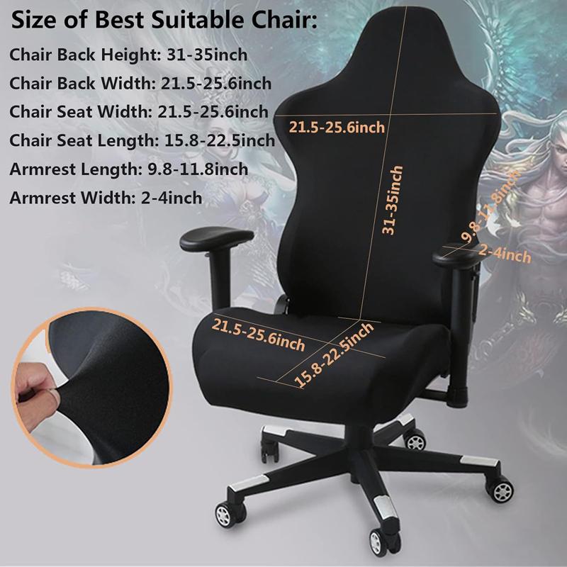Stretch Thickened Gaming Chair Cover Armchair Slipcovers Dustproof Computer Seat Cover Protector Gaming Chair Case Decor
