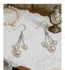 S925 Sterling Silver Pearl Tassel Long Ear Hook Earrings - Fashionable & Versatile.