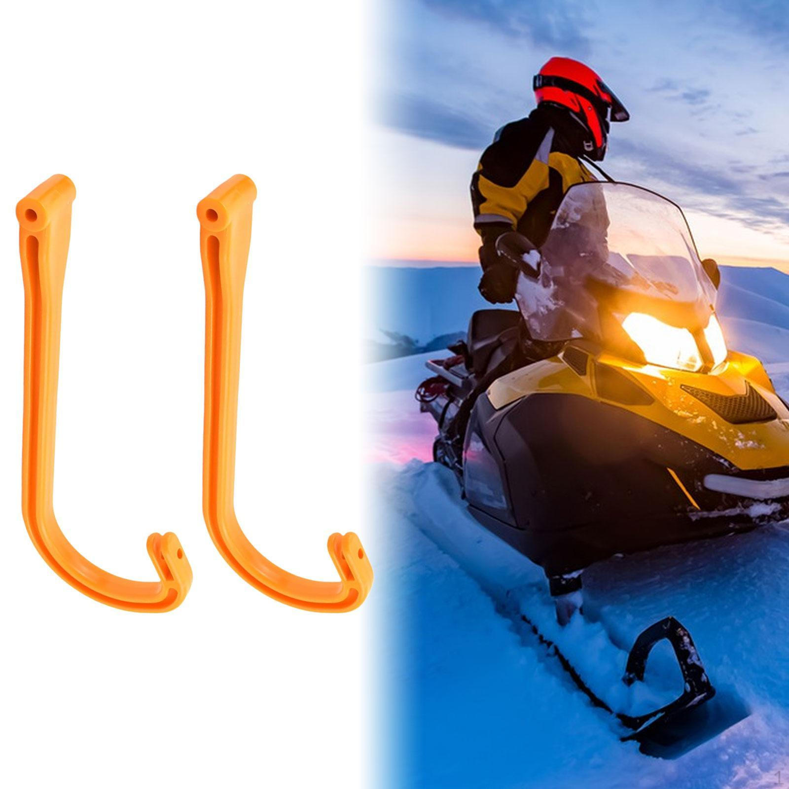 

Комплект из 2-х ручек для лыжных петель, аксессуары, легко устанавливаются, заменяют профессиональный снегоход оранжевый