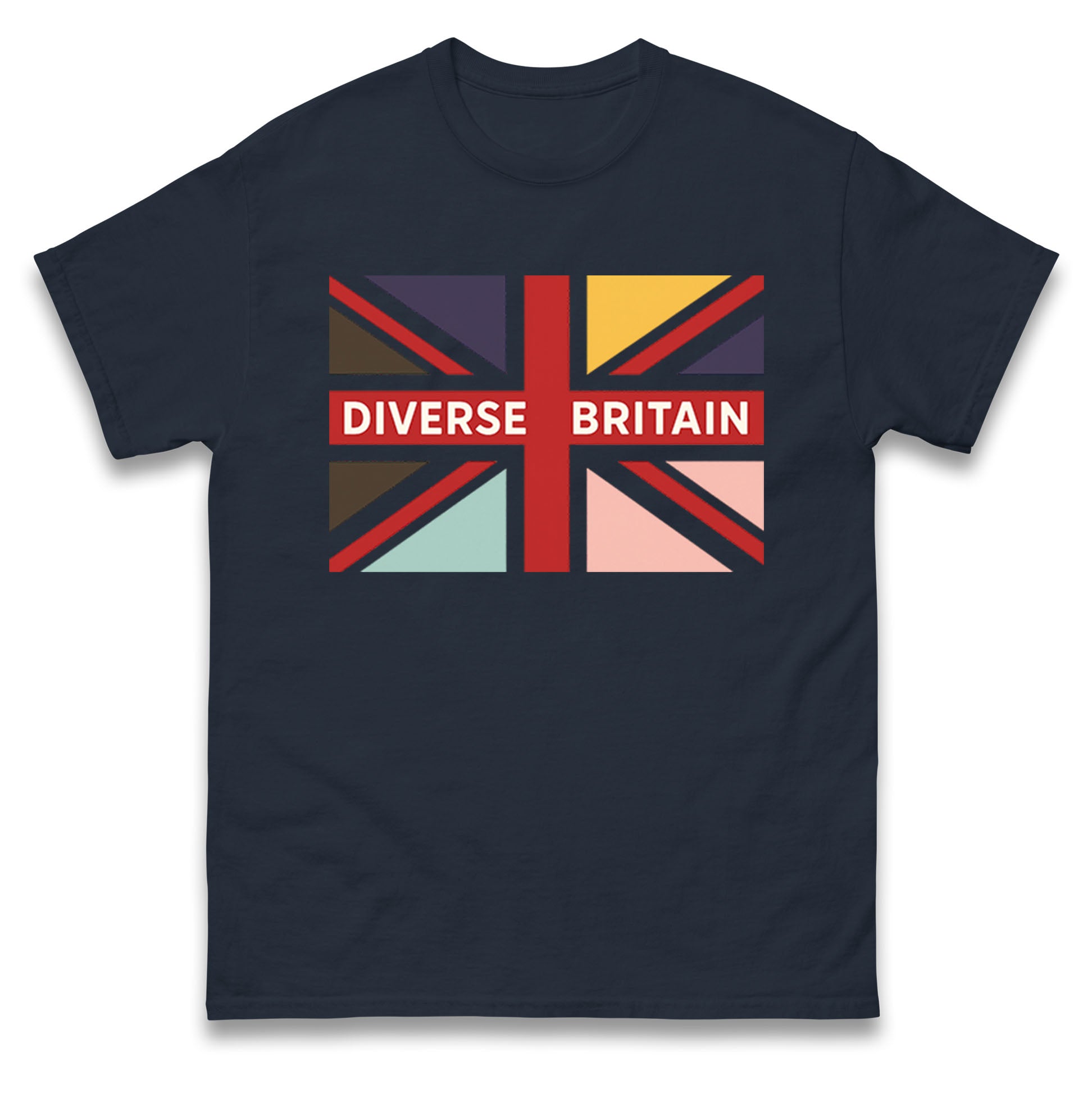 Diverse Britain Union Jack T Shirt Tshirt Mens Womens Unisex Tops Tees XL