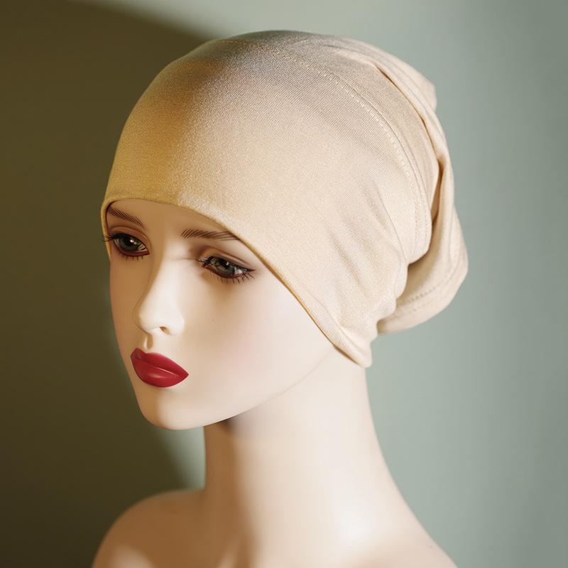 Pilling-Free, Non-Fading Multi-Color Tube Hat - Solid Pure Mercerized Cotton, Cotton Headscarf, Women's Elastic, Breathable.