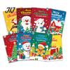 Stocking Stuffers for Kids 8PCS Christmas Themed Coloring Book, Educational Activities Thickened Paper Fun Pages Parties Craft Supplies, Creative