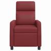 Recliner Chair Wine Red Faux Leather