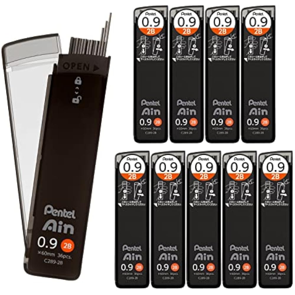 Pentel Sharp Core Pentel Iron 0.9mm 2B 10pcs C289-2B