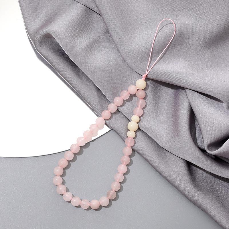 Stylish Pearl Bow Mobile Phone Lanyard with CCD Camera Pendant
