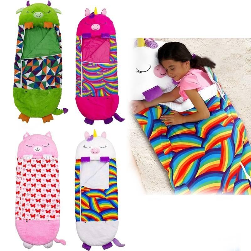 Cozy Cartoon Animal Children's Sleeping Bag Adorable Unicorn And Shark Designs