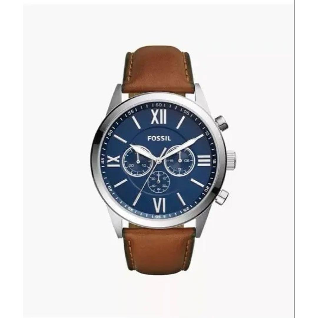 Used Fossil Flynn BQ2125IE Blue Dial Men s Watch