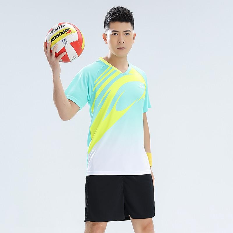 Quick-Dry Volleyball Uniform Set Training Competition Unisex Adult Sports Jersey Shorts Team Wear