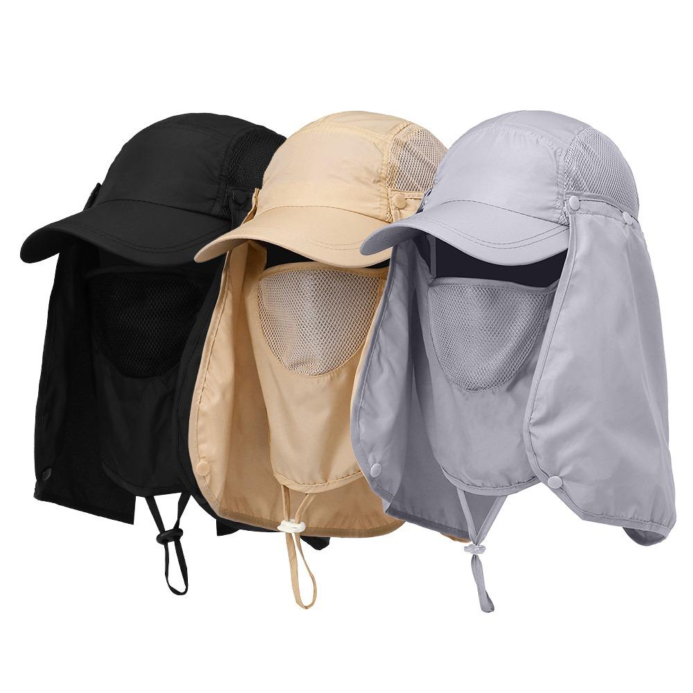 Detachable Fishing Hat Foldable Sun Cap Portable Fishing Bucket Hat  Hiking Sport