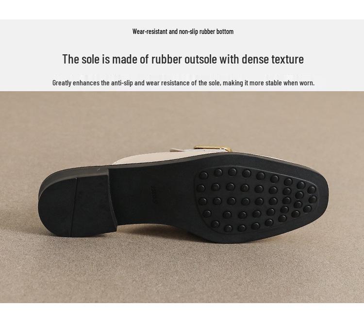 Weiwei Women's French-Style Closed-Toe Flat Mules - Retro Slip-On Slippers