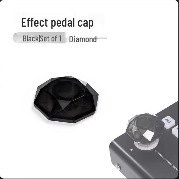 

Colorful Durable Diamond Pedal Topper for Guitar Effects - Footswitch Cap Accessory