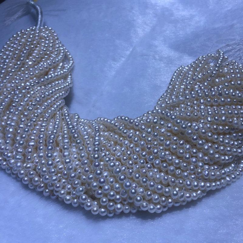 1Strand White Pearl 2-10mm For Jewelry Making DIY Necklace Bracelet Earrings Accessory Support Dropshipping