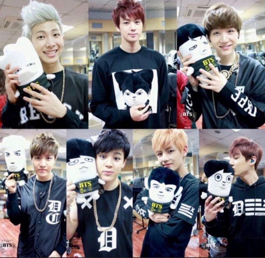 [USED] BTS JIN Hip Hop Monster Hypmon Plush Toy with Case