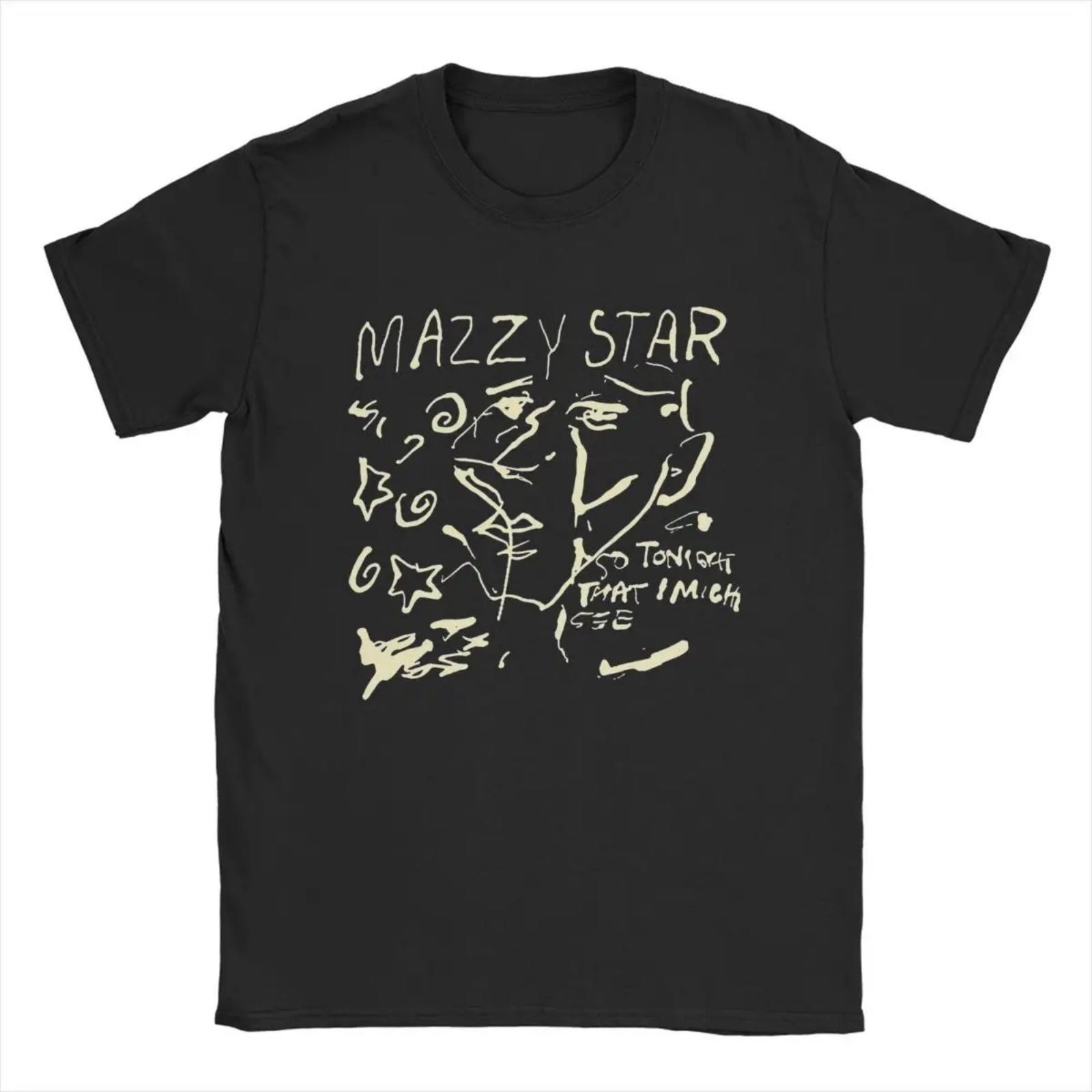 2025 Women and Men T-Shirt Mazzy Star Leisure Cotton Tee Shirt Short Sleeve Band Music T Shirts Crew Neck Clothes Classic S