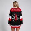 9 Point Star Hockey Jersey SlipknotRock Band MERCH Sportswear Unisex Breathable TOP V-neck Long Sleeve Groove Metal Mesh Jersey