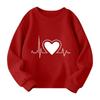Mädchen Rundhals-Pullover für Kinder Bedruckte Baby-Oberteile Valentinstag