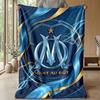 Olympique Lyonnais FC Soft Flannel Fleece Blanket Lightweight Cozy Warm Throw Blanket For Sofa Bed Home Decor