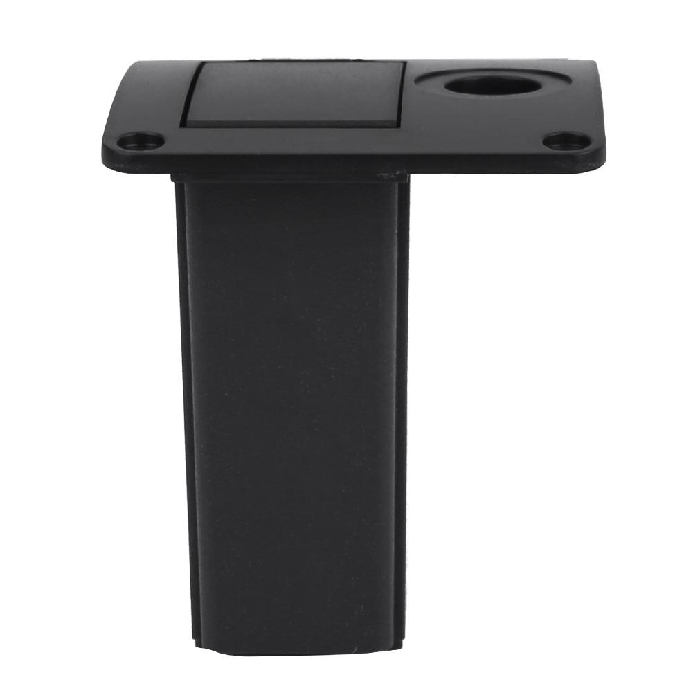 PU Leather Electric Guitar Bass Pickup 9V Battery Cover Holder Case Bag Organizer Box (#01)