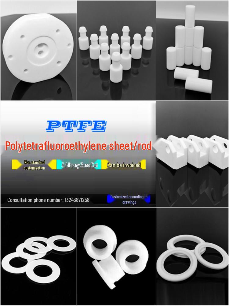 Black Anti-Static PTFE Teflon Rod and High-Temperature Resistant Sheet for Custom Molds