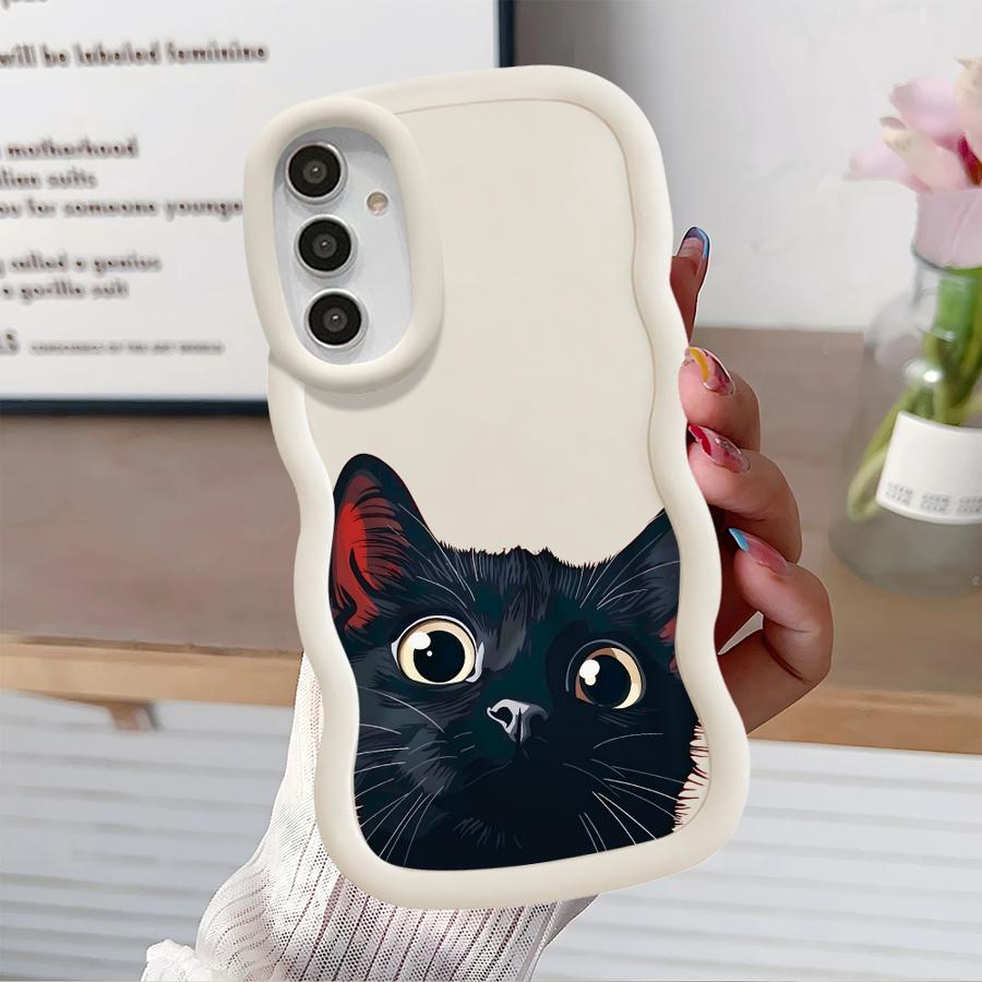 Cute Cat Pattern Case for Samsung Galaxy A21s A11 A12 A52 A14 A13 A15 A16 Soft Phone Cover A23 A06 A03 A53 A33 A04 A22 A05