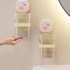 Bathroom Storage Shelf With Suction Cup Holds Firmly Waterproof ABS Plastic Wall Organizers for Small Space Saving
