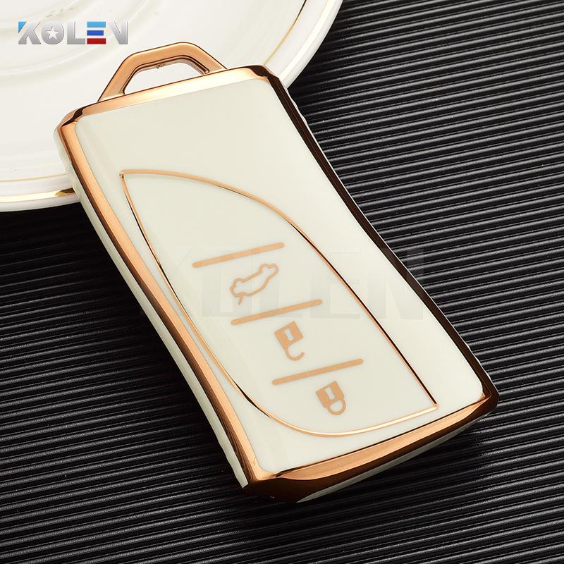 Fashion Tpu Car Remote Key Case Cover Shell Fob For Lexus Es Ux200 Ux250H Es300H Es350 Us200 Us260H Lx570 Protector Accessories