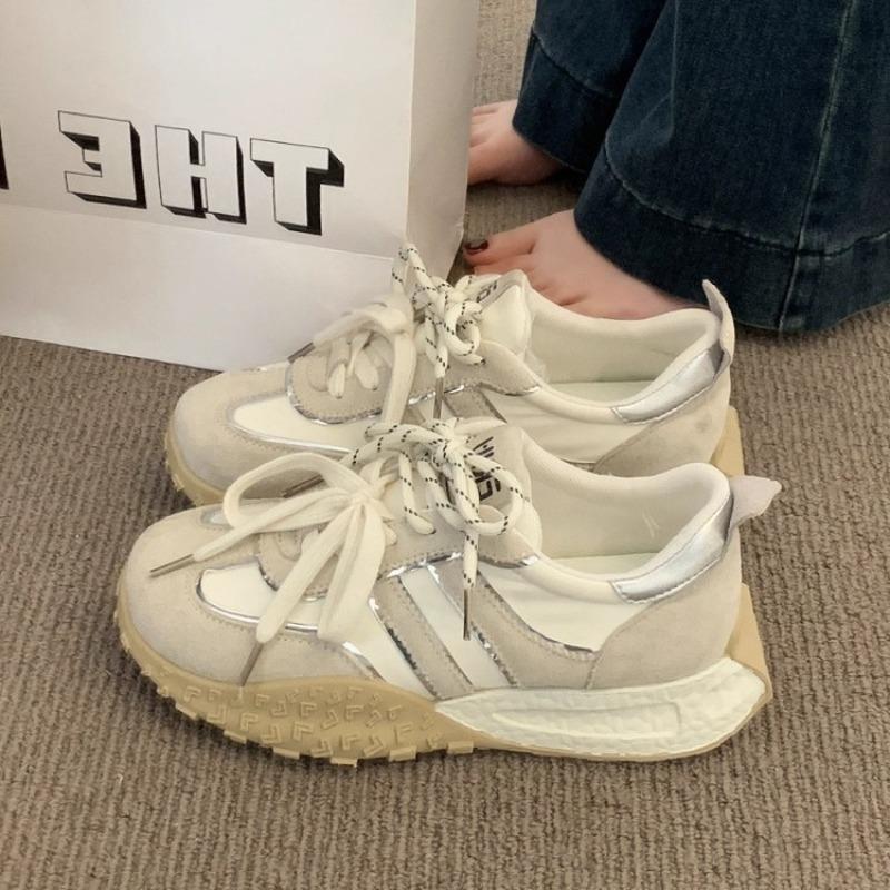 Yellow women's shoes new spring and summer versatile platform casual sports dad shoes