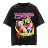 Anime Sailor Moon Printed Tshirt Mens and Womens Washed Tshirt High Quality Vintage Cotton Tshirt Harajuku YK Tops