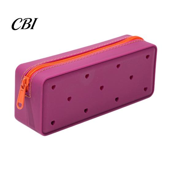 Supplies Bag Silicone Pencil Case, Cute Heart Star Shape Large Pouch, Case Soft Pen for Students, School Stationery Organizer