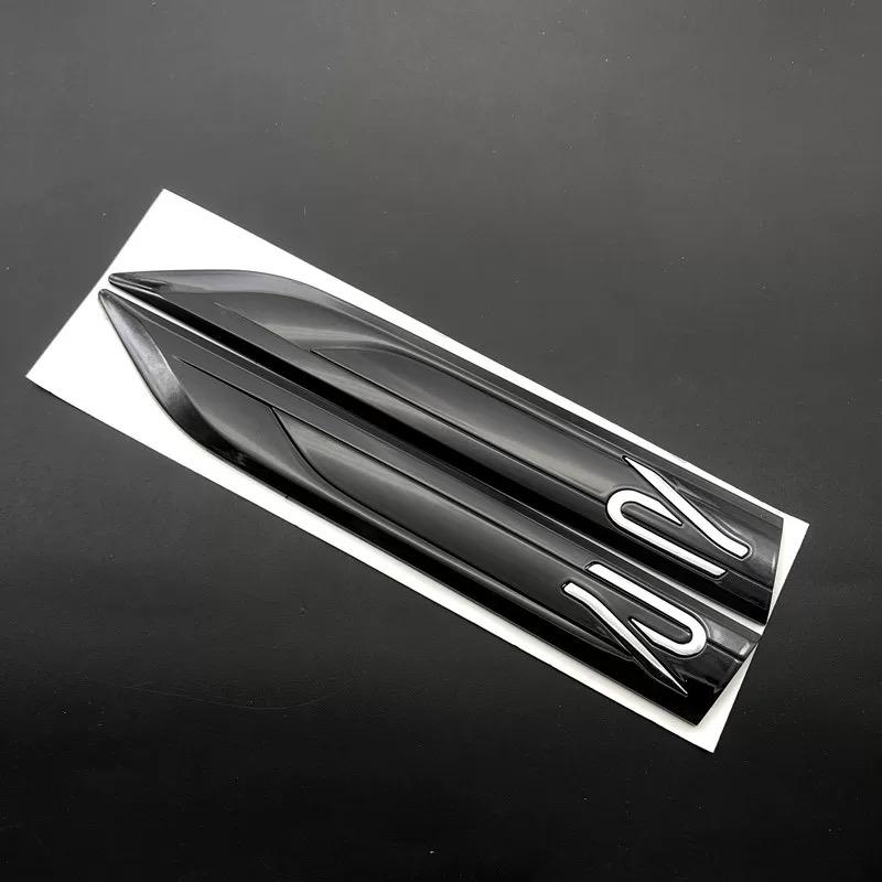 Bil R Sidoemblem Klistermärke Självhäftande ABS Exteriör Märke Exteriör Klistermärke för Golf 8 Karosspanel Styling