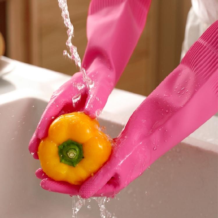 Stain Resistant Kitchen Gloves For Household Work Reinforced Latex Fast Drying Gloves for Home Utility Dishwashing Use