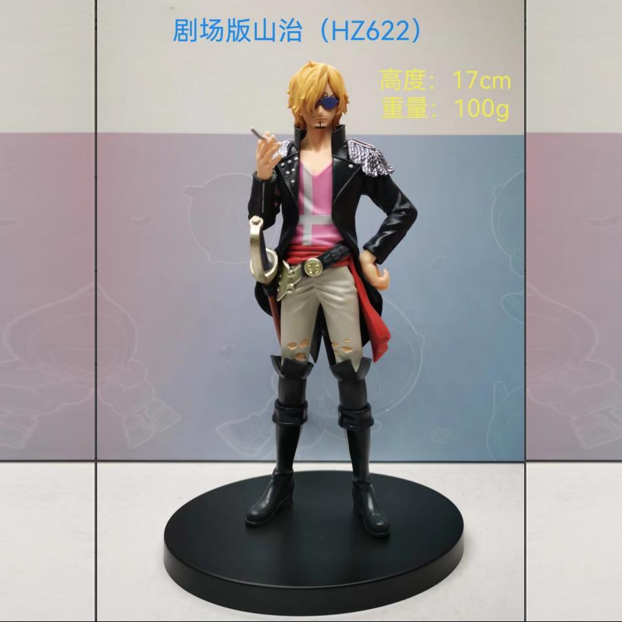 

Animation One Piece Sanji FILM RED Men of the Grand Line Black Suit Zoro Aciton Figure Monkey D. Luffy Collector Plaything Present 17CM No box