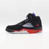 CZ1786-001 Nike Air Jordan 5 Retro Top 3 Noir Rouge Feu Raisin Glace Émeraude (Pour des hommes)