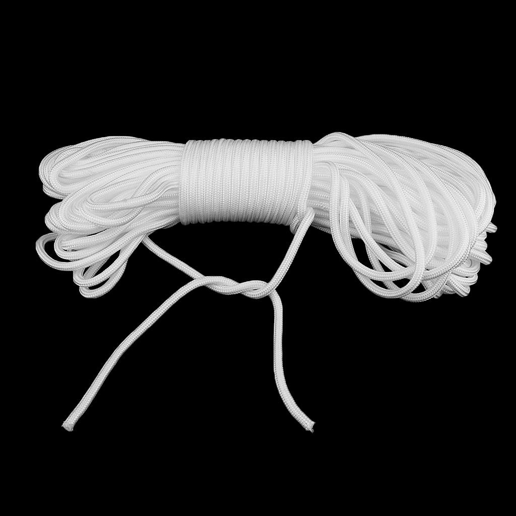 30m Water Life Saving Rope Floating Line Fishing Boating Safety Rescue White