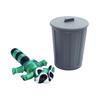 3D Printed Raccoon Figurine Movable Joints Raccoon Fidget Toy Trash Can with Articulated Raccoon Inside Desktop Decoration Ornament