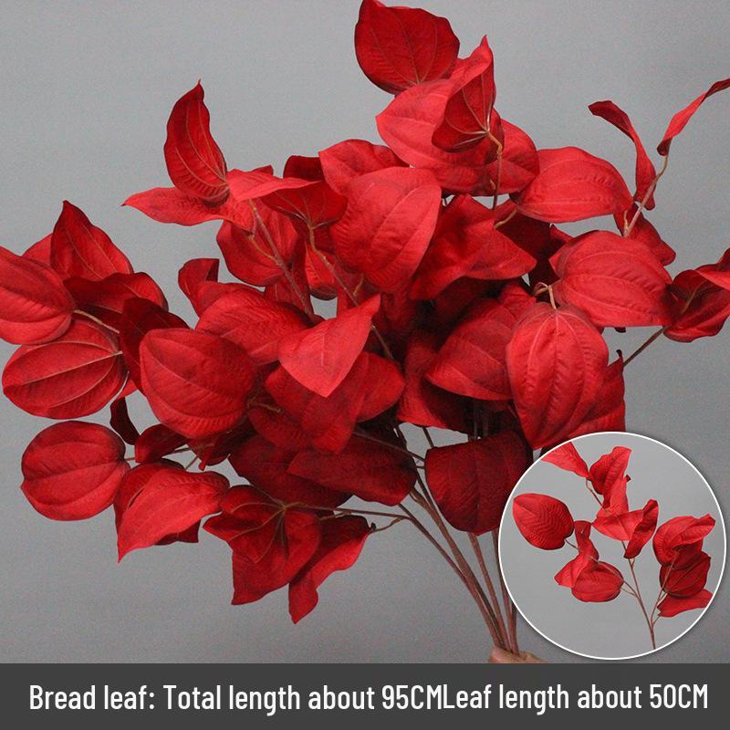 Wine Red Artificial Floral Bouquet - Chinese Wedding & Engagement Ceiling Decoration